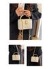 Argyle Chain Box Bag: Women's Stylish Korean Shoulder & Crossbody Handbag