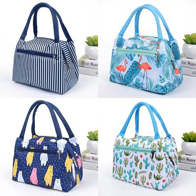 Flamingo-Picknicktaschen für Frauen, Lunchbox, tragbar, isoliert, Thermokühler, wasserdicht, Reißverschluss, Strand-Lunchtasche für Studentinnen und Kinder