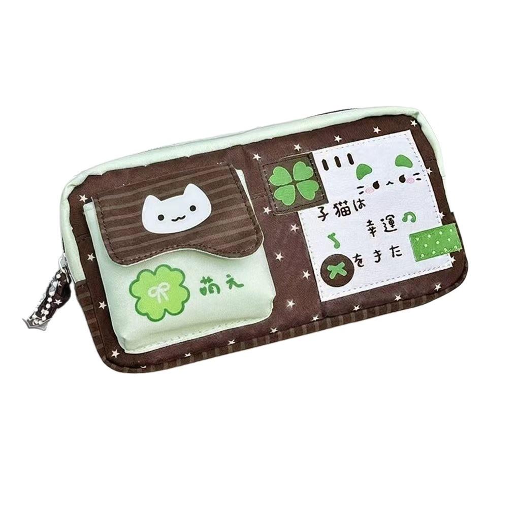 No Brand Pencil Case With Polyester Material And Multifunctional Storage For Students