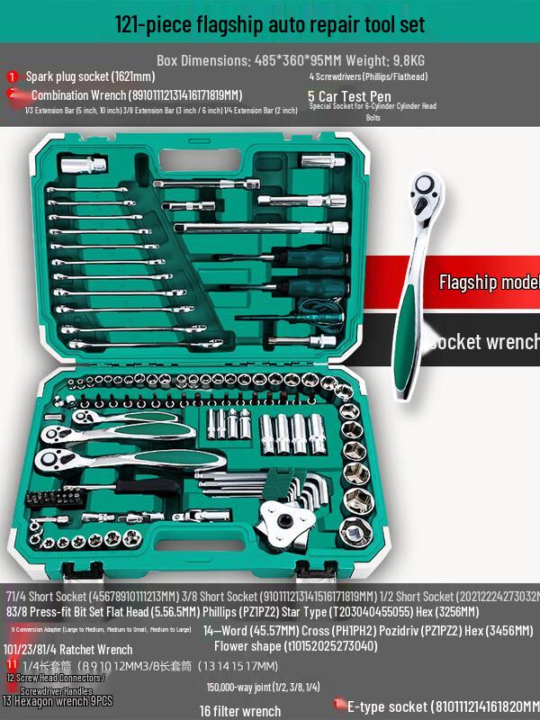 Haiaode Automotive Repair Tool Kit CN plug (adapter included)