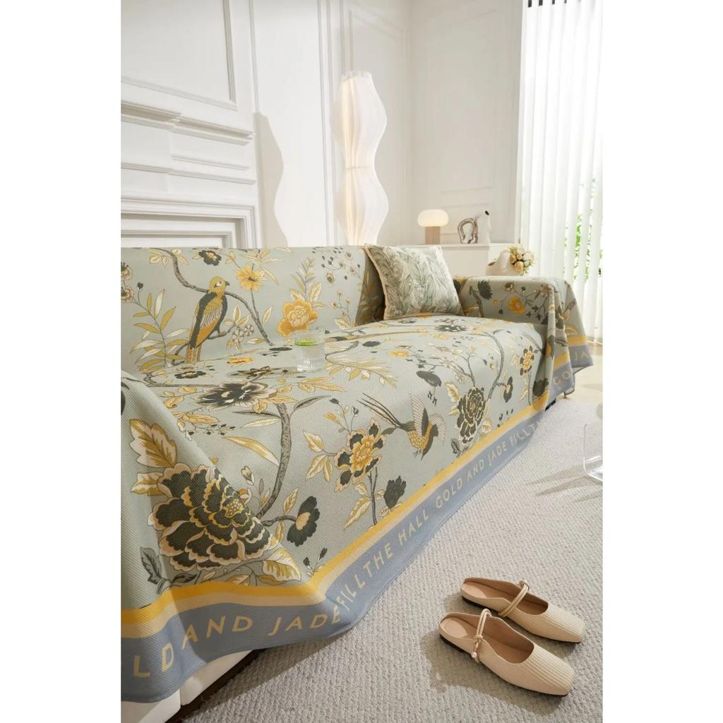 Sofa Couple Position  Colorful Cover Sofa Blanket Outdoor Camping Picnic Mat Throw Blankets for Living Room Funda Sofa