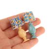 1:12 Dollhouse Miniature Desk Lamp Study Model Dollhouse Furniture Decoration Micro Scene Light Ornament Pretend Play Toys