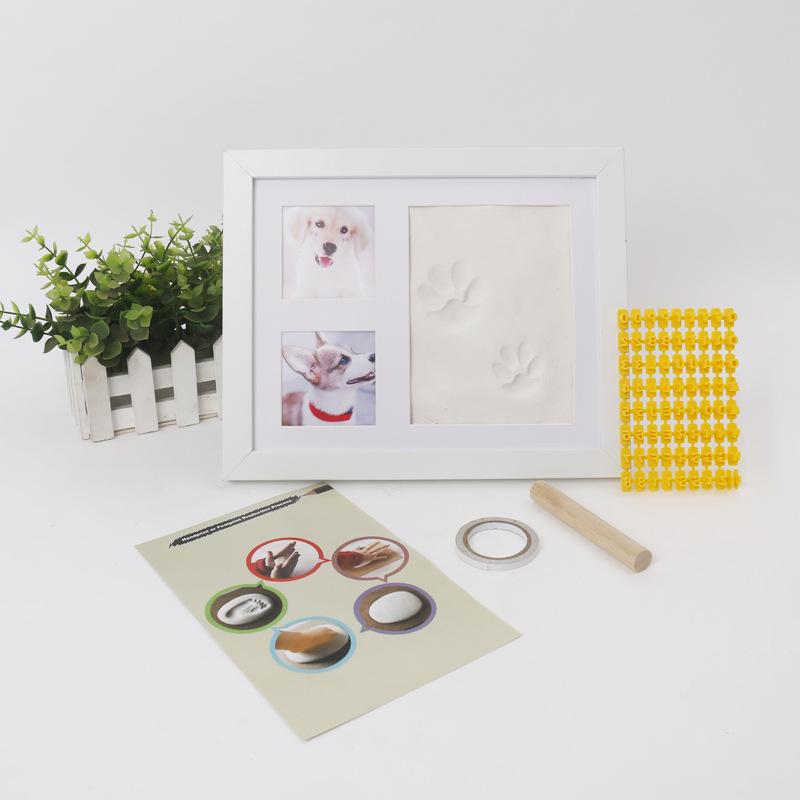 Pet Paw Print Ink Pad Frame for DIY Memorial Photos