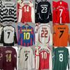 Vintage Jerseys, Soccer Uniforms, AC Ronaldo, Ronaldinho, Zidane, Long-sleeved Sportswear, National Team Uniforms