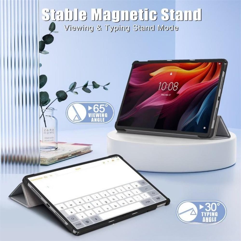 For Lenovo Tab K11 Plus Case 11.5 Inch Genuine Leather Cover with Auto Sleep Wake Feature for Tablet Protection