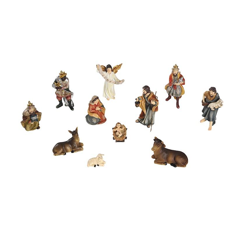 11шт / Набор 10см Христос Рождение Иисуса Орнамент Подарки Вертеп Поделки Смола Рождественские ясли Украшение Католические статуэтки Рождественские подарки