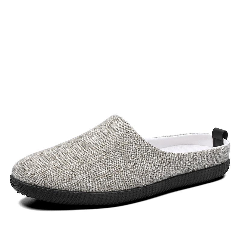 Slippers for Men Fashion Casual Shoes Outdoor Slippers Linen Men's Slippers 39-44