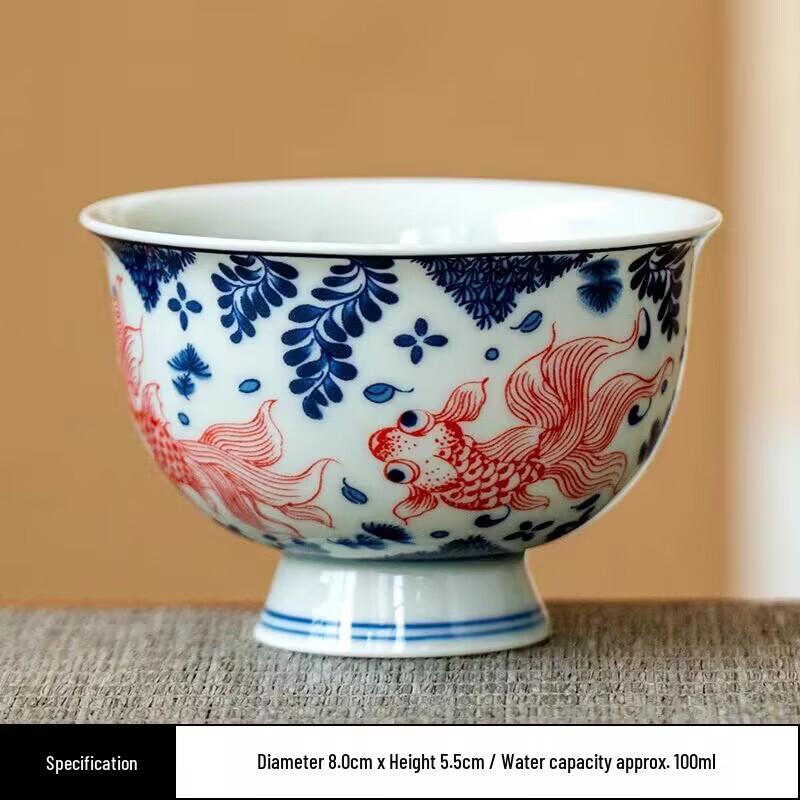 

OLOEY Blue and White Ceramic Kung Fu Tea Master Cup