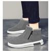Men's Winter Warm-Lined Thickened Casual Outdoor Snow Boots, Fashionable Cold-Weather Footwear.