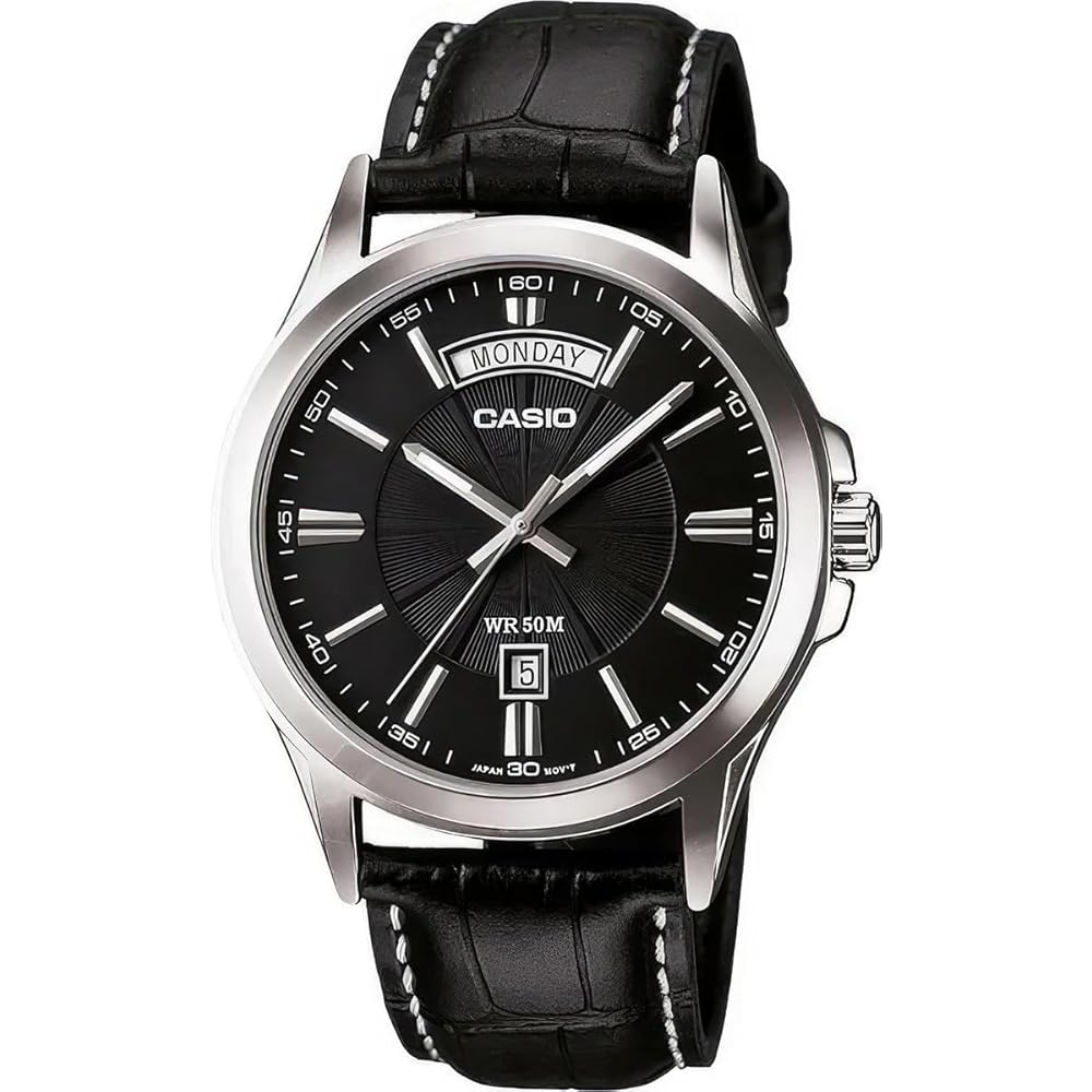 [Casio] CASIO Analog Quartz Men s Watch MTP-1381L-1AV Black Overseas Model [Parallel Imported Pro...