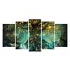Paintings Canvas Wall Art 5 Pieces Enchanted Tree Scenery HD Printed  Modular Vintage Pictures For Living Room Home Decor