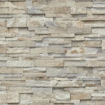 Vinyl Wandtapete Stein 3D-Effekt