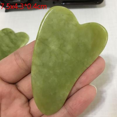 Doğal Yeşim Guasha Hurdaya Plaka Gua Sha Masaj Yüz Meridyen Kazıma