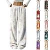 Pantaloni di Flanella Stampati a Tema Natalizio da Donna per le Feste Festive