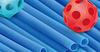 Blocks Construction Tubes Straws Tent Base Building Set 128 Pieces