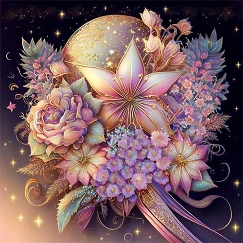 Diy Diamond Painting Heart Flower Home Decor Full Square Round Embroidery Mosaic Fantasy Landscape Wall Art