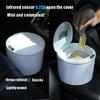 Trash Can, Touchless Automatic Plastic Garbage Bin Container with lid, Water-Proof Waste