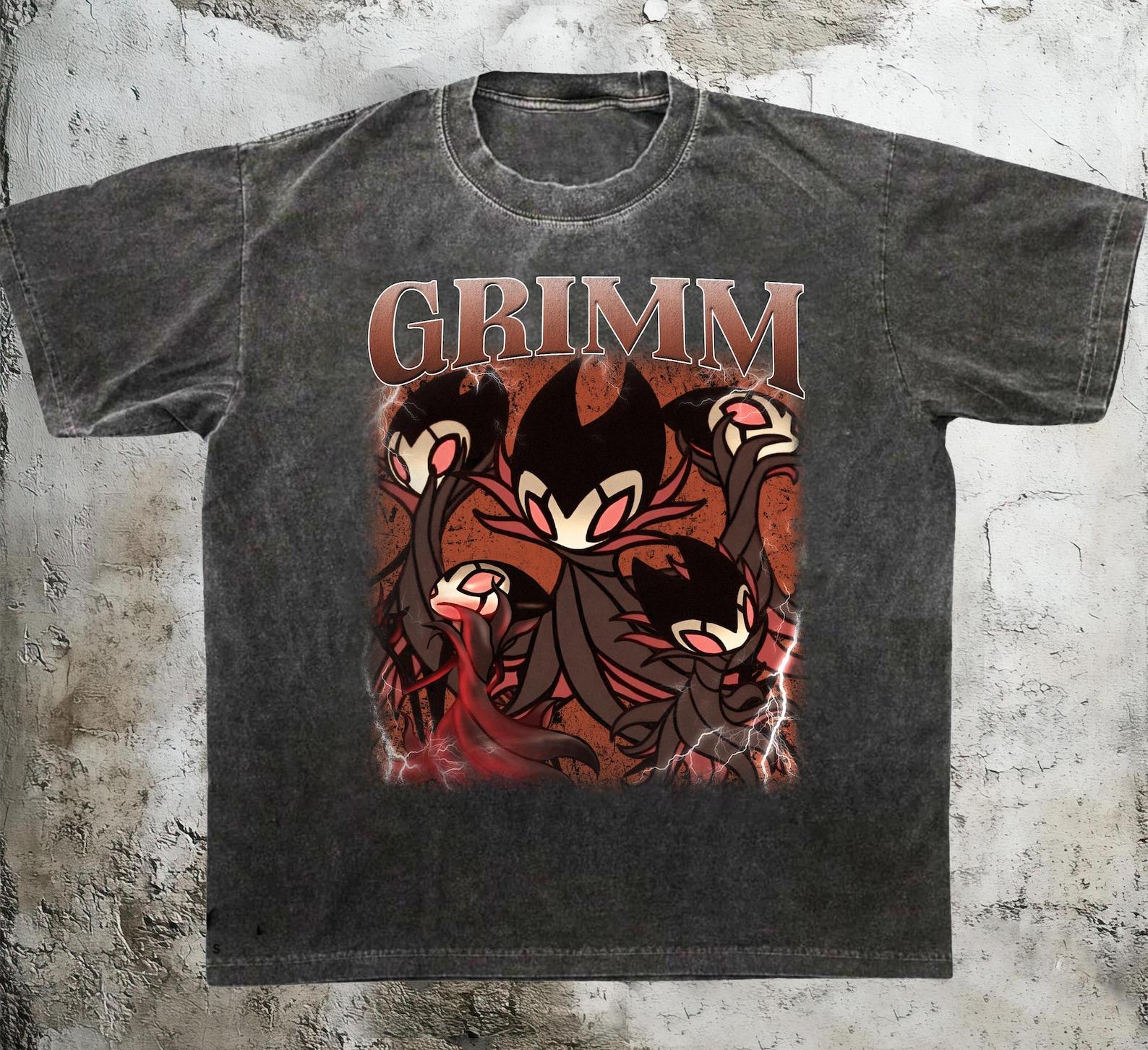 Grimm Hollow KnighT-Shirt, Graphic Anime Tee, Indie Game Gothic Shirt 4XL