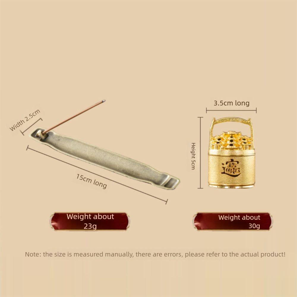 Classical Design Hollow Out Incense Burner Elegant Style Hollow Out Pattern Metal Incense Burner Metal Material