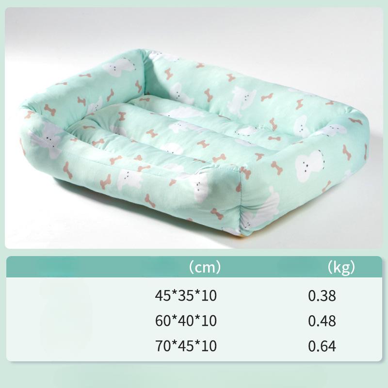 Summer Cooling Pet Cat Bed Cushion Ice Pad Dog Sleeping Square Mat for Puppy Dogs Cats Pet Kennel Top Quality Cool Cold