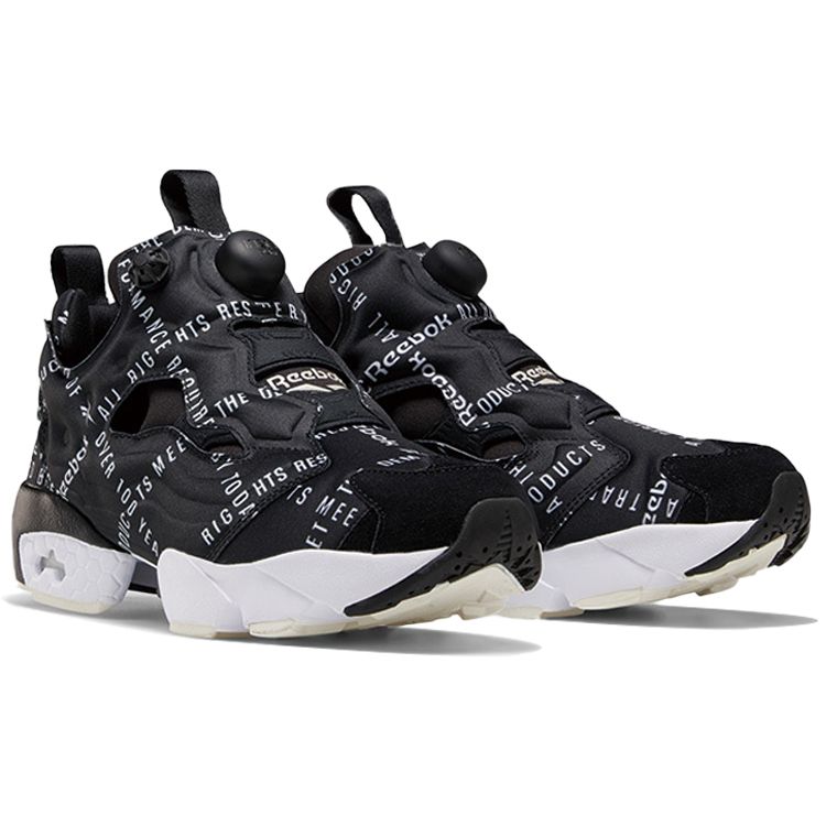 Reebok Instapump Fury Fabric Comfortable Low-Top Lifestyle Sneakers Women sneakers Black FV0406