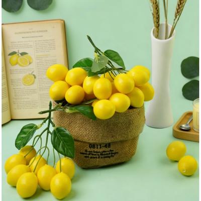 Artificial Lemon Branches Simulation Ornaments For Kitchen, Store Event Display Photography Prop Decorative Fruit & Vegetables