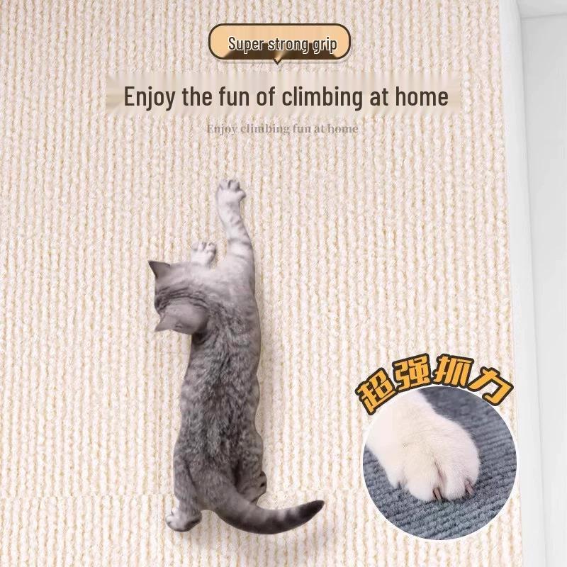 Durable, Non-Shedding Cat Scratching Mat, Wall Protector & Sofa Guard, Multi-Functional Anti-Climb Surface