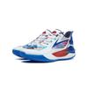 Li-Ning Cloud Anti-Slip Anti-Kick Shock Absorbing Lightweight Rebound Low-Top Basketball Shoes Kids Sneakers Blue White YKBT042-3