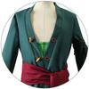 Roronoas Cosplay Kostium Anime Kimono Robe Zoro Cloak Uniform Halloween Stroje Z Kolczykami Na Comic Con