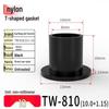 T-Shaped Nylon Gasket Ring Screw Shaft Sleeve with Concave-Convex Insulation Pad M2
