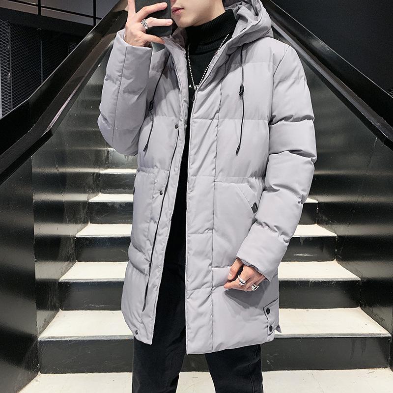 Winter Jacket Men's Long Parker Coat Autumn Men's Coat Coat Hooded Coat Large Size