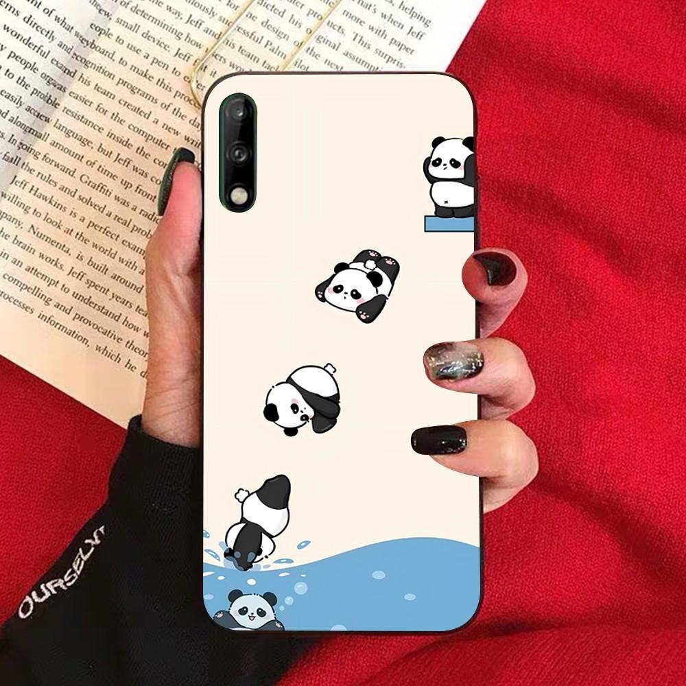 Anime Cute Panda Phone Case For Huawei Honor 10 Lite 9 20 7A 9X 30 50 60 70 Pro Plus Soft Silicone Cover