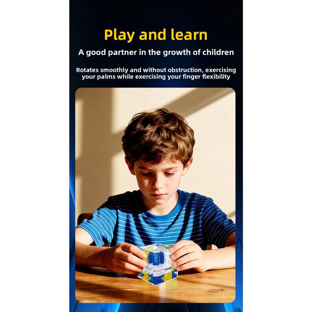 3D Ball Bearing Magic Cube Maze Learning Education Parent Child Battle Game Stress Relief Office Desk Toys for Children Gift