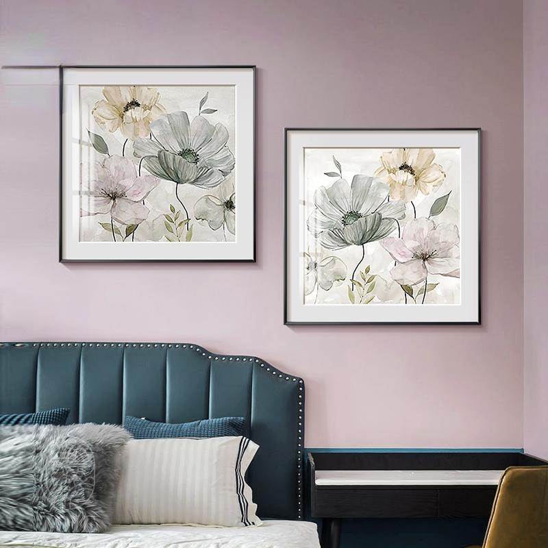 Modern Flower Canvas Painting Print Posters Scandinavian Wall Art Pictures for Living Room Bedroom Dining Room Nordic Home Decor