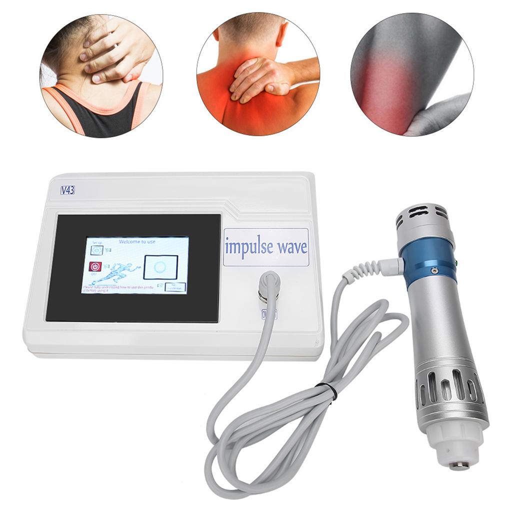 ED Extracorporeal Shock Waves Therapy Pain Relief Massager Physiotherapy InstrumentUK Plug 220V