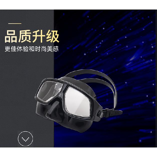 New adult waterproof anti-fog diving mask, dual-use snorkeling and swimming goggles, free-diving goggles