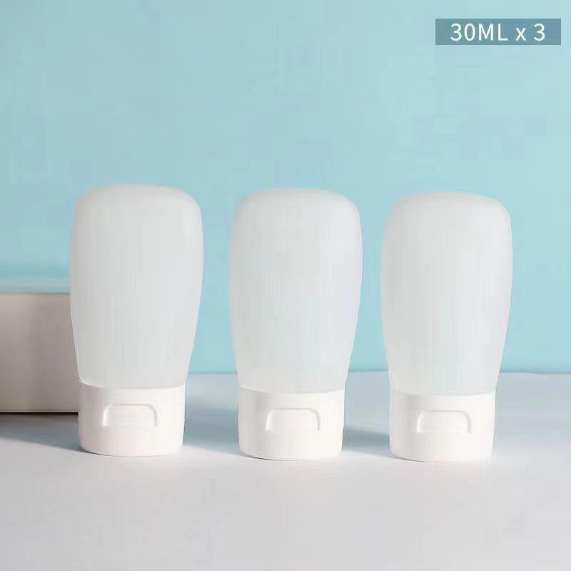 3pcs Refillable Bottle 30/60/100ml Lotion Container Squeeze Tube Empty Bottle Portable Travel Shampoo Skin Care Product Bottle