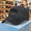 Miami Gewaschene Baseballkappe Unisex Verstellbare Entenschnabelmütze Leichte Lässige Outdoor-Sportkappe Mehrere Farben