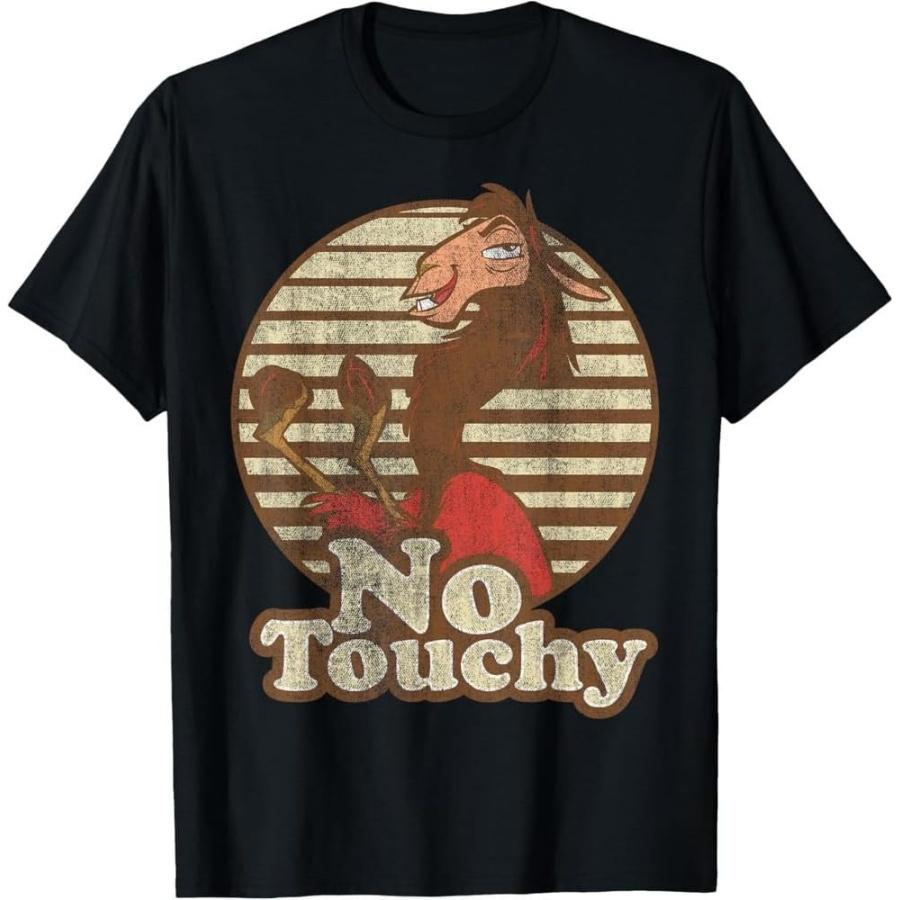 

Black T-Shirt with No Touchy Dinosaur Graphic - Funny Casual Tee for Men and Women XXXXXL різнокольоровий