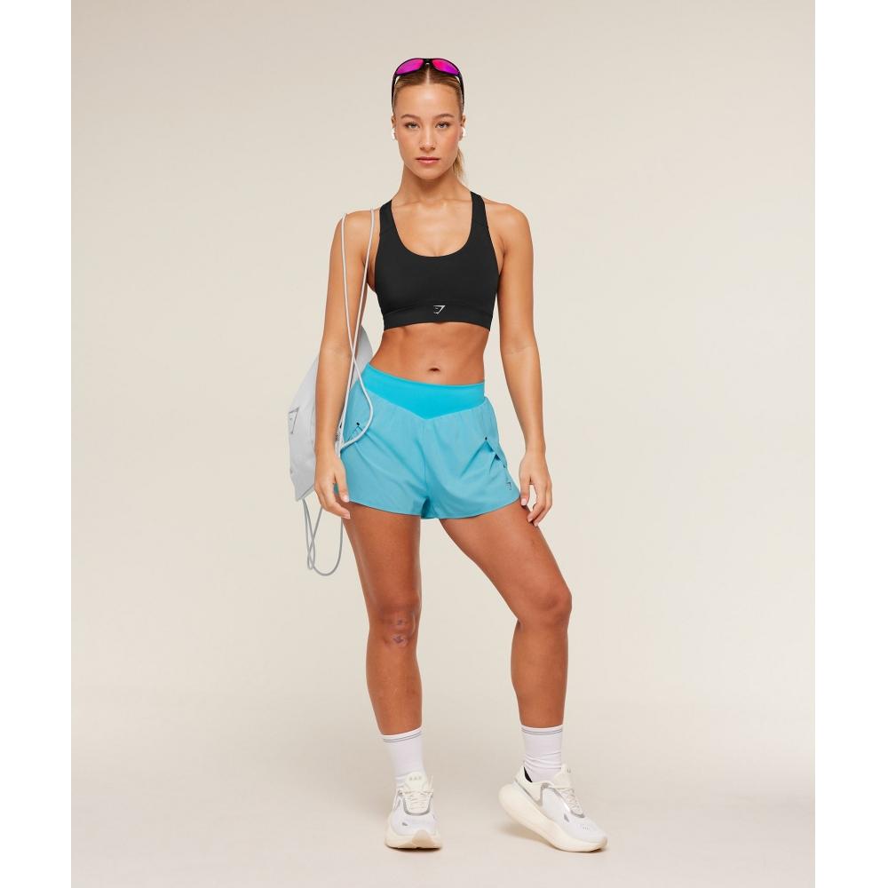 Gymshark Medium Support Running Sports Bra Gs Black B6b7s Bb2j