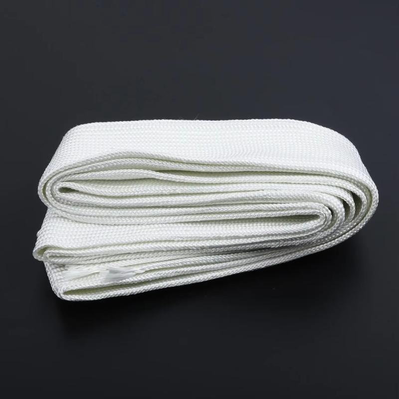 Exhaust Pipe Glass Fiber Hose Insulation Wrap 1m Length Heat Wrap Insulation Sleeve Wear Resistant Easy Installation