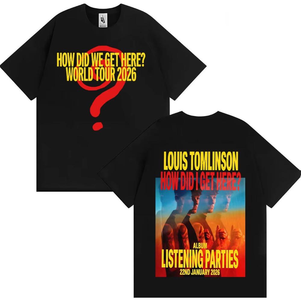 

Louis Tomlinson Lemonade How Did I Get Here Aesthetic Gothic T Shirt Men Women Oversized Cotton Cozy Tshirt S
