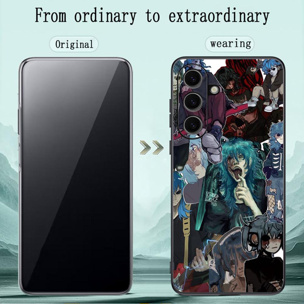 American Sally Face Retro Fashion Phone Case For Samsung Galaxy S26 S25 S24 S23 S22 S21 Plus Ultra Note20 Soft Black