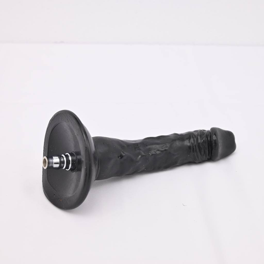 Sex Machine Attachment ROUGH BEAST 7.28" Black/Flesh Dildo for Sex Machine Vac-u-lock Love Machine Attachment Anal Plug Adult Sex Toys