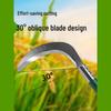 All-Steel Curved Dual-Use Outdoor Sickle: Manganese Steel Weeding and Grass Cutting Tool