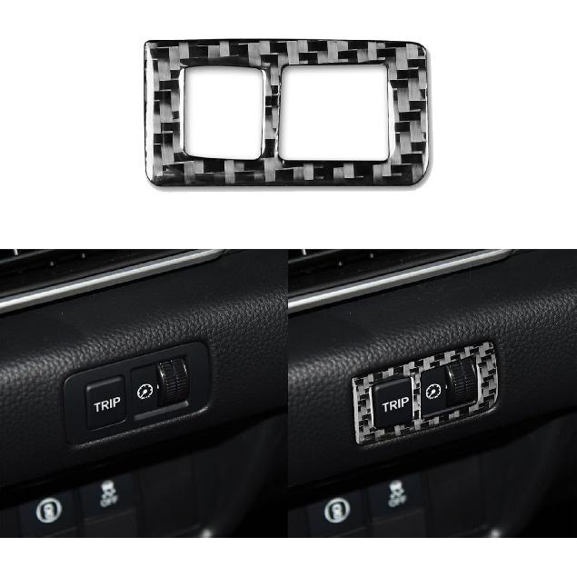 

Console Panel Dashboard Button Frame Carbon Fiber Cover Interior Trim Panel Dashboard Decor Compatible with Honda Accord 2018 2019 2020 2021 2022 Black 14