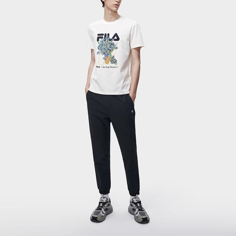 Fila Van Gogh Museum 2.0 SS23 Knitted Sweatpants Men's Black F11M318802F-BK