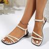 Fashion Summer Women Sandals New Comfortable Sexy Flat Shoes Women Bohemian Sandals Breathable Casual Beach Fashion Zapatos De Mujer
