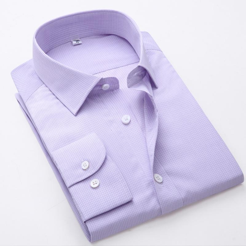 Pánská košile s dlouhým rukávem z mercerované bavlny nežehlivá - Špičkové formální business oblečení