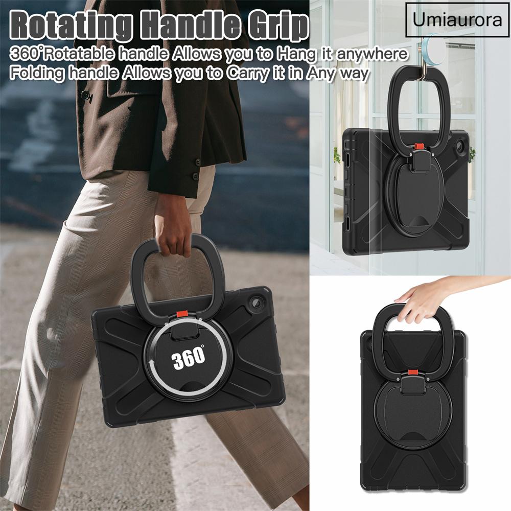 For Lenovo Tab M10 Plus TB-X606F 10.6 TB128FU 3rd 10.1 Inch TB328FU TB-X306F Shockproof Tablet Case Hand Ring Stand Rugged Funda